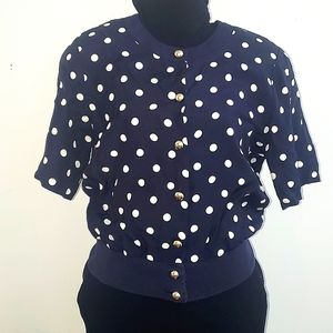 4/$20 Vintage polka dot top